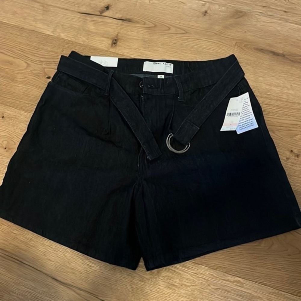 Anne Klein Black Jean Shorts